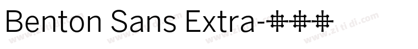 Benton Sans Extra字体转换